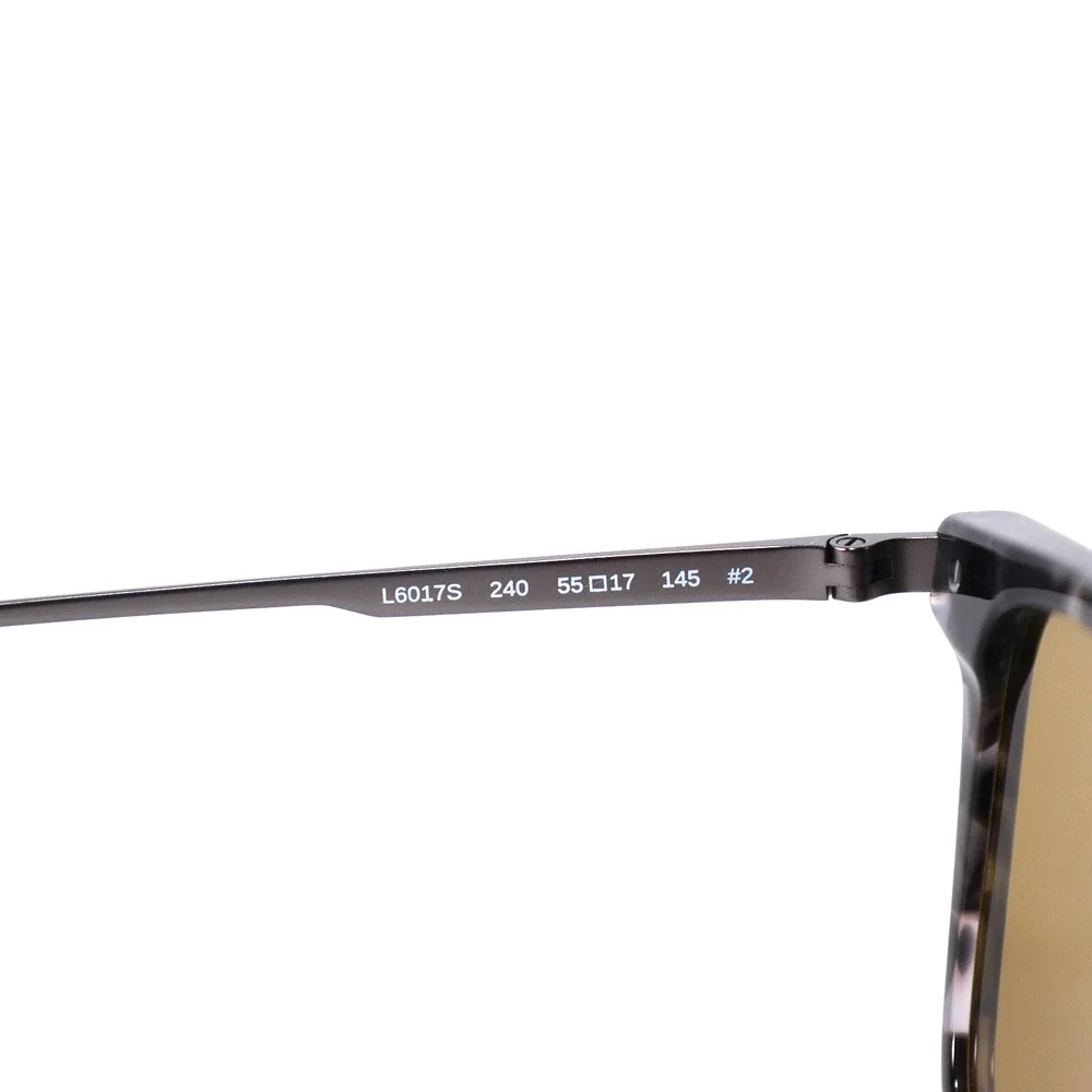 Lacoste Square Men’s Sunglasses – Grey Havana / Green-Gold – NWT